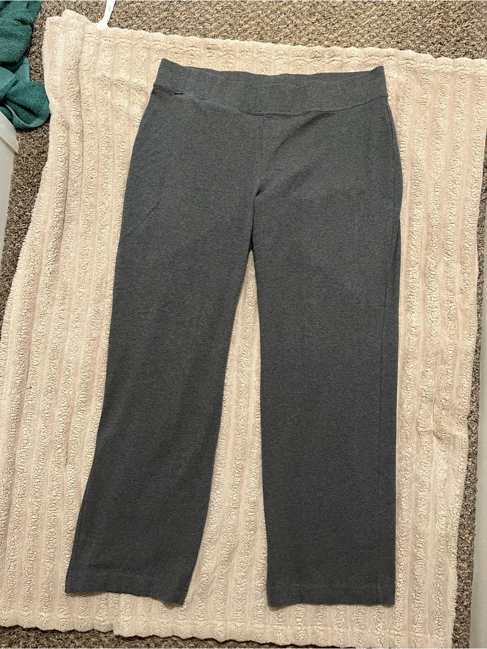 Lands' End Women's Dark Charcoal straight -Leg Ponte Pants